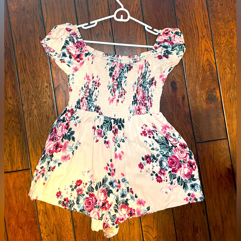 Forever 21 Pink Floral Romper
